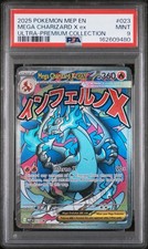 2025 Pokemon Black Star Promo #023 Mega Charizard X Ex PSA 9