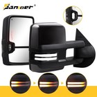 Painted Black Towing Mirrors For 2007-2014 Silverado GMC Sierra 2500HD 3500HD