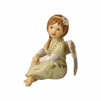 Goebel Schutzengel Gloria - Engel Des GlüCks, Steingut, GrüN, 10.5 Cm, 41645041