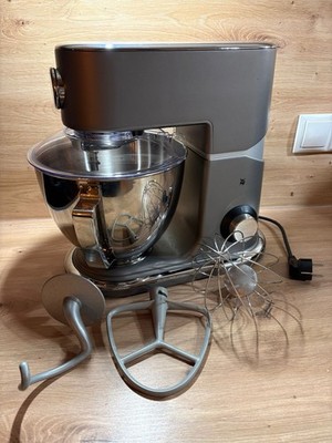 WMF Profi Plus Küchenmaschine 1000W 5L Edelstahl   Kneten Rühren Schlagbesen GUT