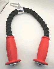 The Fit Guy Tricep Ergonomic Grip Double Rope Cable Attachment 