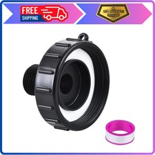 IBC Tote Tank Adapter 2.44in Fine Thread to 3/4in GHT Garden Hose Male Connector
