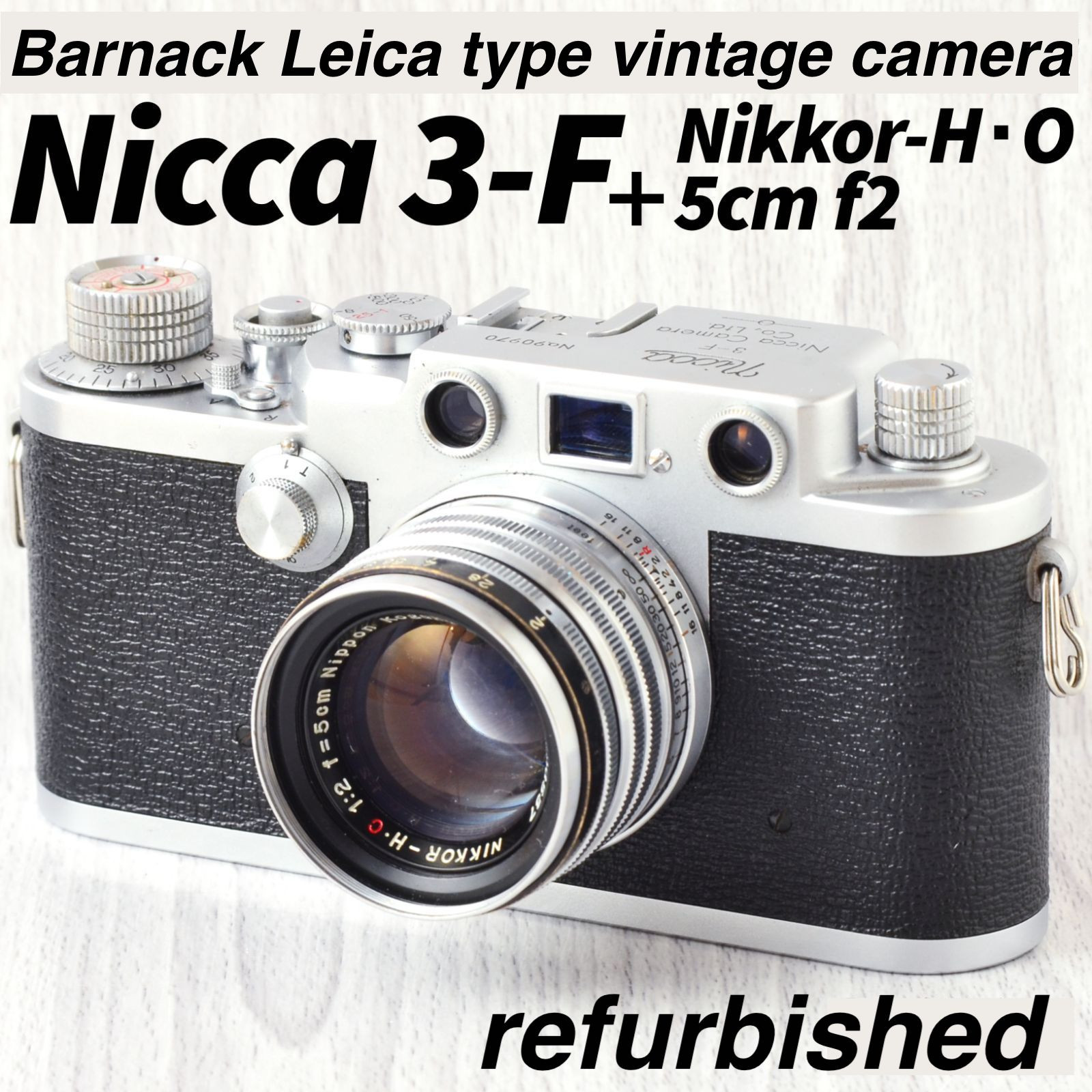 Nicca 3-F with Nikkor-H 5cm f2 Barnack Leica vintage camera fully operational