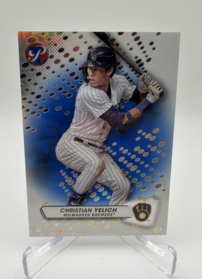 2023 Topps Pristine - Christian Yelich #8 Blue Refractor /75