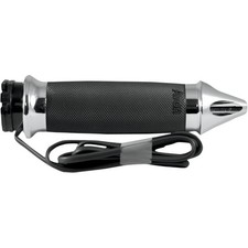 Avon Grips CC-85-CH-SPK-HT Custom Contour Spike Heated Grips - Chrome