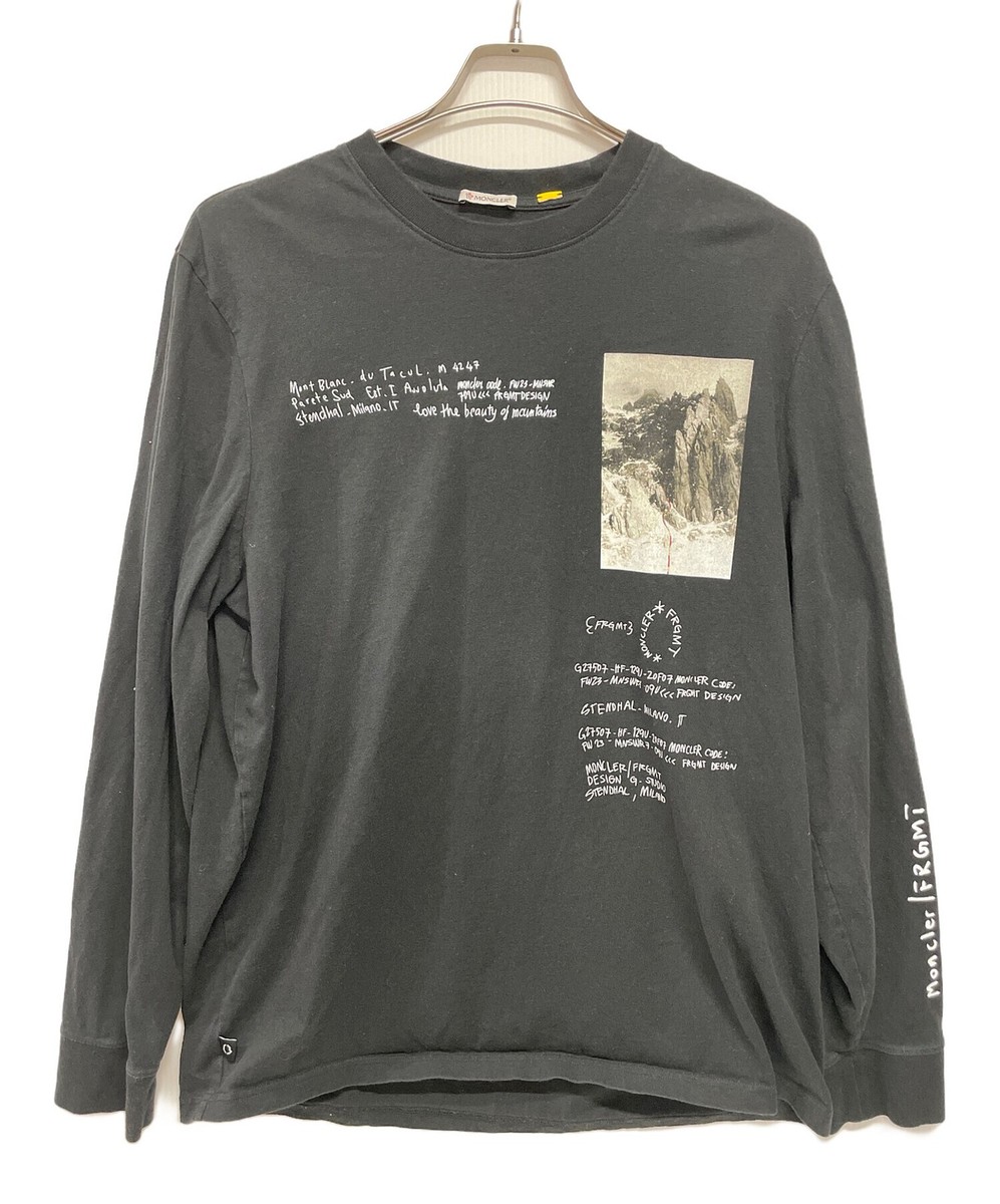 MONCLER (Moncler) Long-sleeved T-shirt/ Black/ Size: XL | eBay