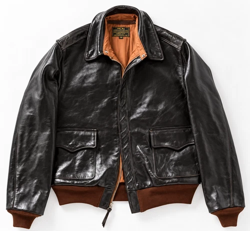 Toys McCoy Steve McQueen A-2 Flight Jacket in Seal Brown - product listing photo