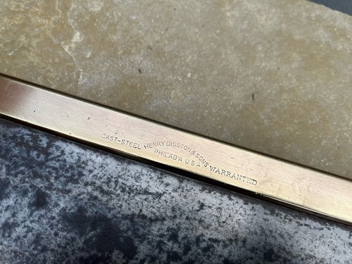 Vintage Tools, 14" brass backed tenon Saw By Henry Disston &Sons Philadelphia - Picture 8 of 10