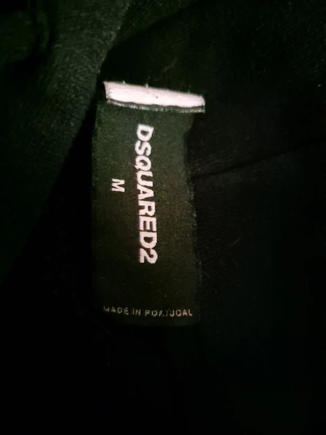 DSQUARED2 FELPA CON CAPPUCCIO MEDIA NERA