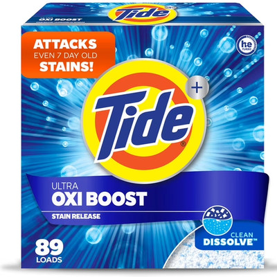 Tide Laundry Detergent Plus Ultra Oxi Powder, 73 Loads, 114 oz 