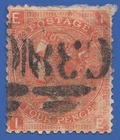 GB SG94 QV 1870 4d VERMILION PLATE 12 IE USED IN CALLAO PERU C38