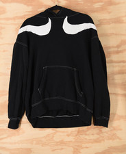 Nike Double Swoosh Oversize Pullover Hoodie DR6199-010 Womens Small