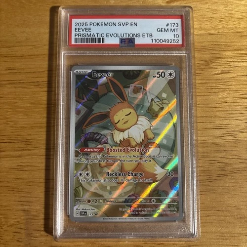 2025 POKEMON SVP EN-SV BLACK STAR PROMO #173 EEVEE PSA 10