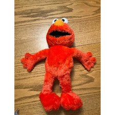 Sesame Street Elmo Plush Stuffed Animal Toy Red Orange White Eyes