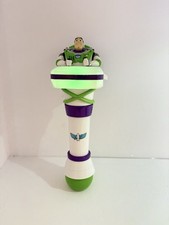 Disney Parks Buzz Lightyear Toy Story Light Up Talking Bubble Wand Blower