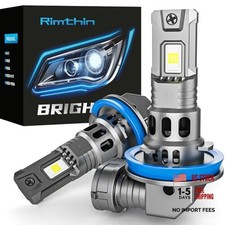H 11 Bulbs, 30000LM 6000K Fog Light with Cooling Fan, 1:1 Mini H11 Cool White