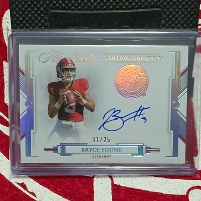 2022 Panini Flawless Collegiate Bryce Young Team Logo Signatures TL-BYO Auto /25