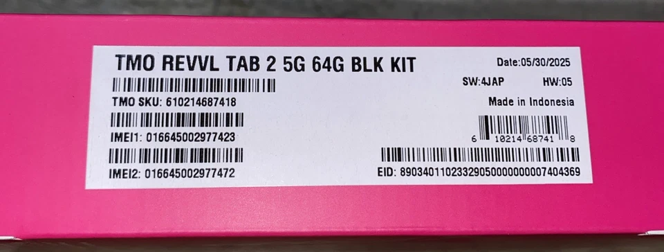 T-Mobile Revvl Tab 2 5G 64G Black Cellular - Image 2 of 4