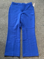 NWT Nine West Bright Blue Slight Flare Ladies Dress Pants Size 10