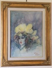 Bruno Emiro Callegari - Dipinto Olio E Carboncini su Tela