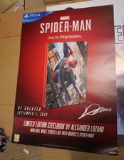 PS4 Spiderman Promo A2 Shop display poster New Steelbook poster