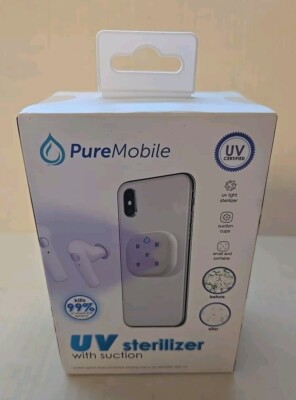 Pure Mobile UV Sterilizer With Suction For Phone Kills 99% of Viruses & Bacteria