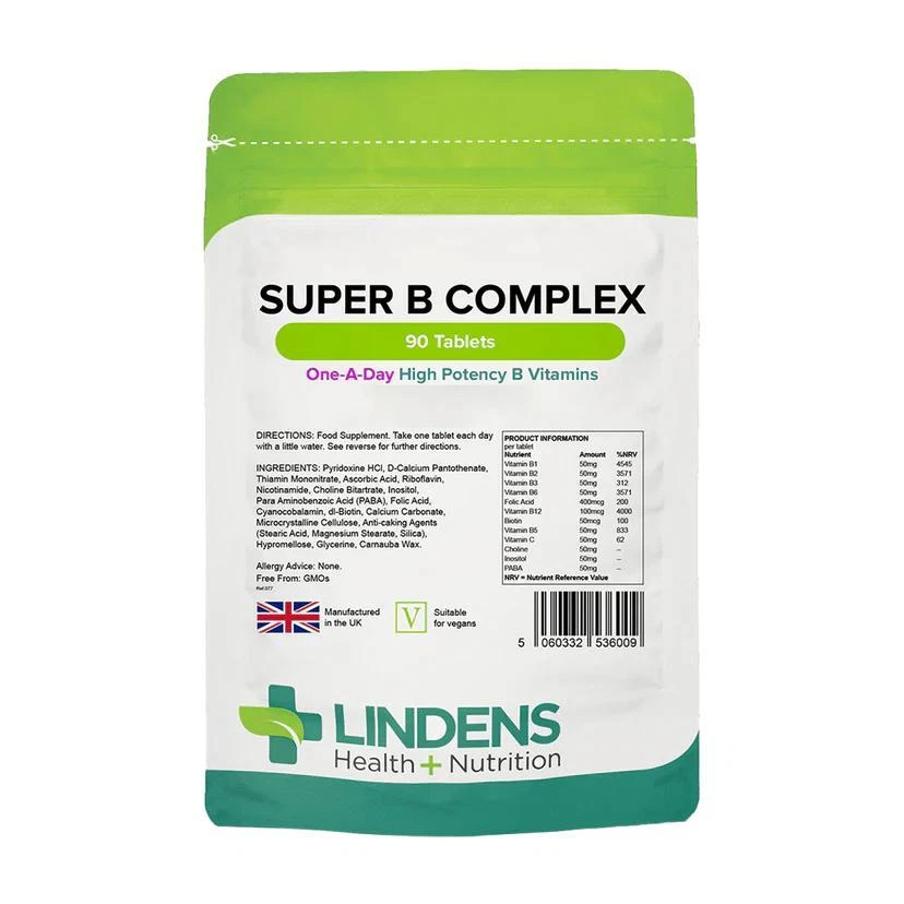 Lindens Super Vitamin B Complex 90 tablets - Bild 1 von 1