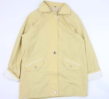 Berketex Womens Yellow Pea Coat Size 10 Zip