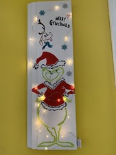 Merry Grinchmas Wall Decor For Home With Lights 23  x7.5  