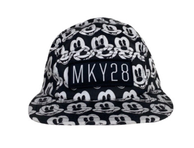 Neff Disney Mickey Mouse MKY28 5 Panel Strap Back Adjustable Hat Cap Print black