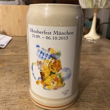 Oktoberfest Sammlerkrug 2013 M&uuml;nchen Humpen Ma&szlig;krug Bier 1L