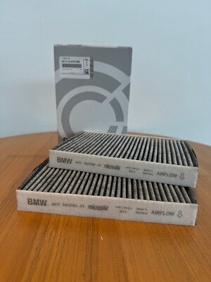 Genuine BMW Set of 2 Carbon Pollen Filters 64115A1BDB6 G30 5