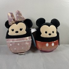 NWT Squishmallow 6.5 Mickey Minnie Mouse Disney Plush Iridescent Exclusive