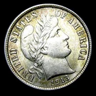 1913 Barber Dime Silver --- Gem BU Coin --- #927K