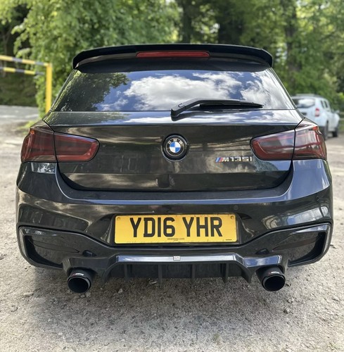 2 GLÄNZEND SCHWARZ CARBONFASER AKRAPOVIC AUSPUFFSPITZEN 4"" BMW F20 F21 M135i M140i - Bild 7 von 7