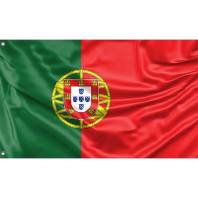 Portugal Flagge einzigartiges Design, 3x5 Fuß / 90x150 cm, hergestellt in der EU