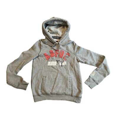 Womens Abercrombie & Fitch Vintage Y2K Grey and Pink Hoodie