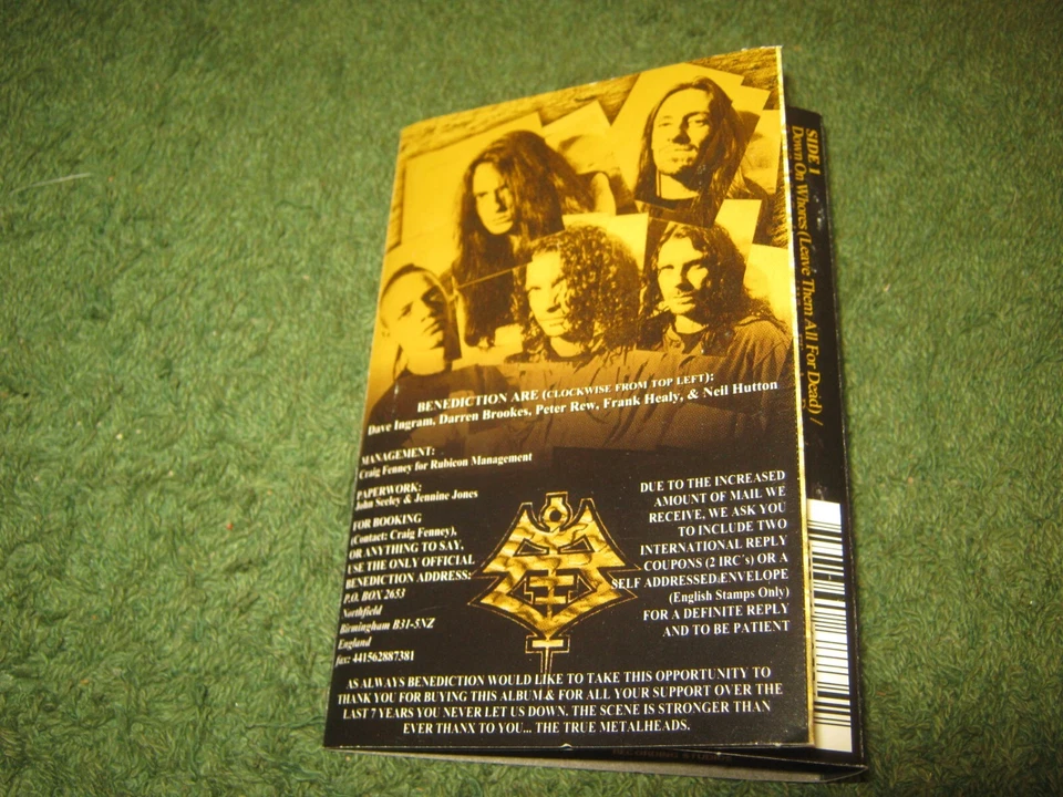 Benediction - The Dreams You Dread (cassette) - Изображение 4 из 4