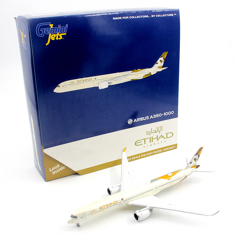 GeminiJets ETIHAD FOR AIRBUS A350-1000 A6-XWC 1:400 Aircraft Pre-built Model