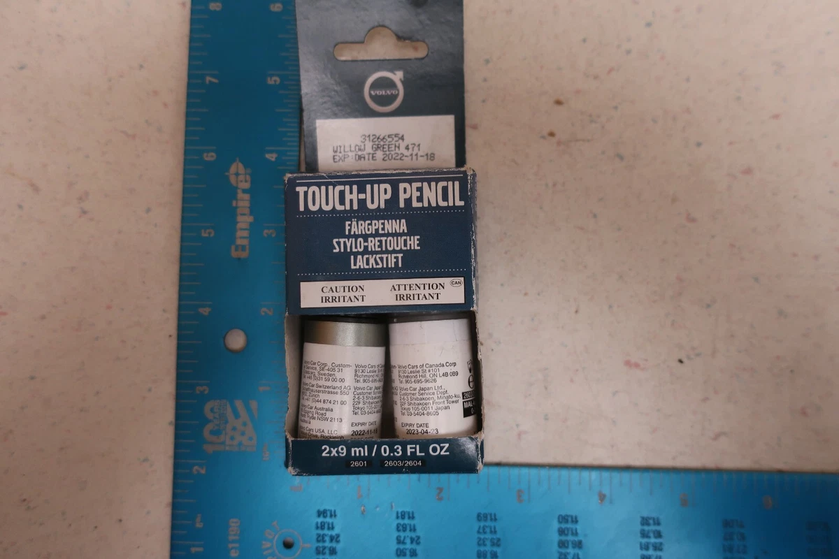 Genuine Volvo TOUCH UP PENCIL 31266554 WILLOW GREEN 471 EXP DATE.