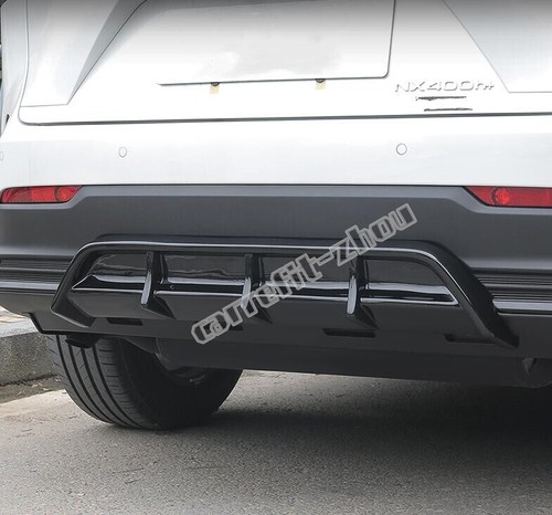 For 2022 2023 2024 Lexus NX 250 350 350h Gloss Black Rear Bumper Diffuser Lip - Picture 6 of 8