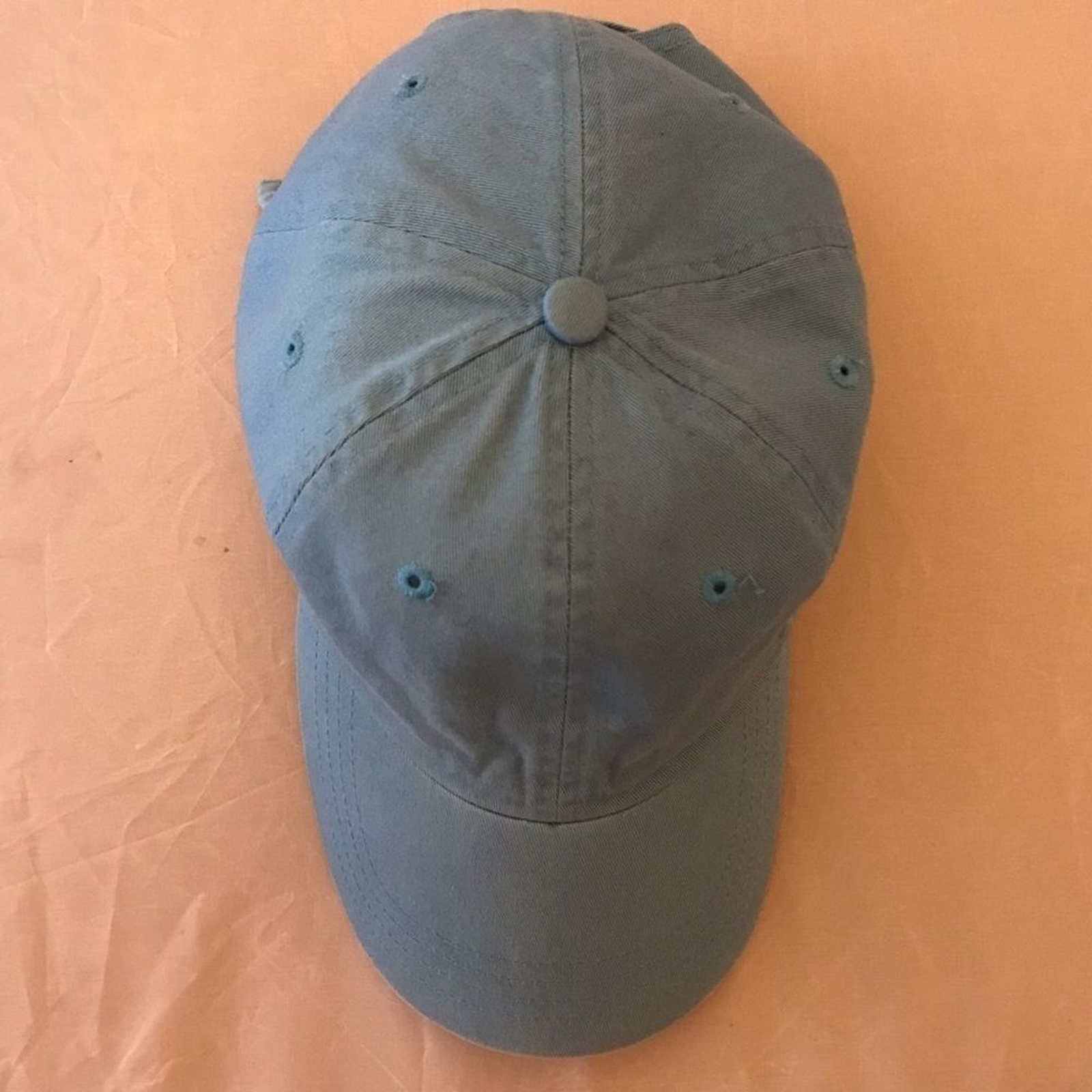 Light Blue Simple Plain Baseball Hat - image 3