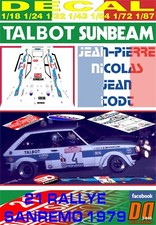 DECAL TALBOT SUNBEAM LOTUS J-P.NICOLAS R.SANREMO 1979 DnF (02)