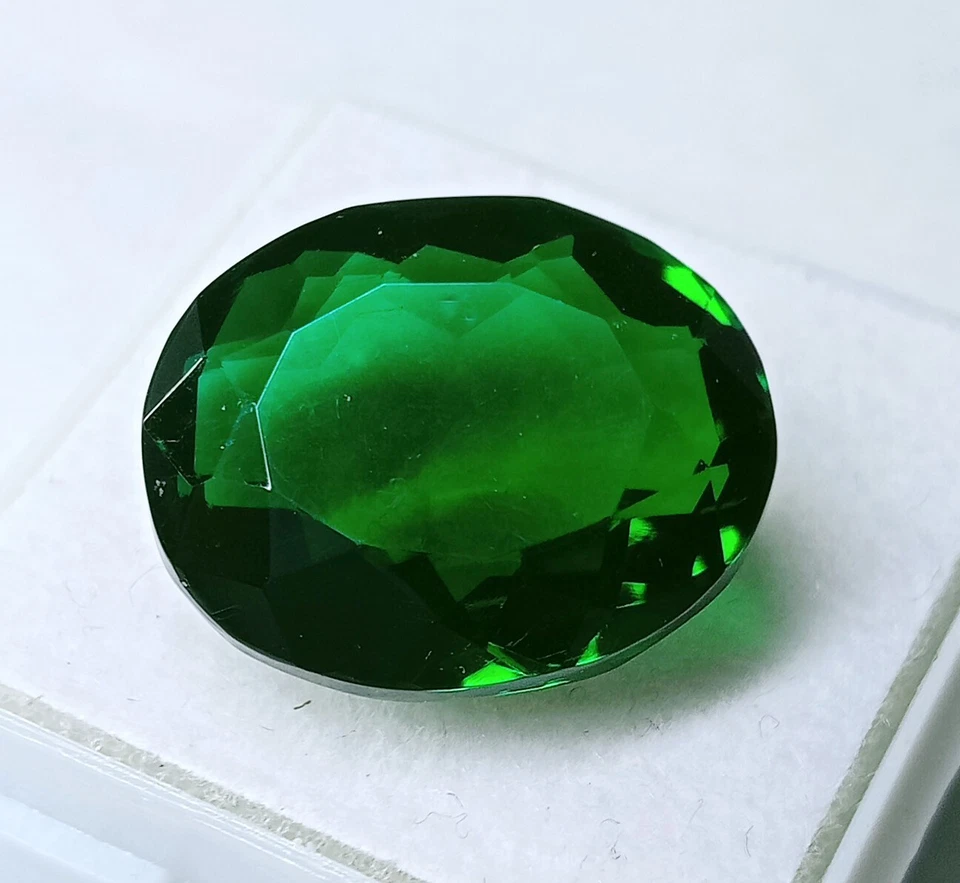 Excelente turmalina de 14,25 quilates excelente color verde forma ovalada piedras preciosas sueltas AAA Foto 3 de 4