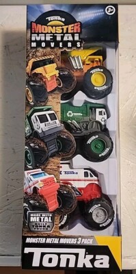 Tonka Monster Metal Movers Dump/ Garbage/Ambulance BNIB