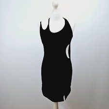 Urban Outfitters - Dianna Halterneck Cut Out Mini Dress - Black - Medium