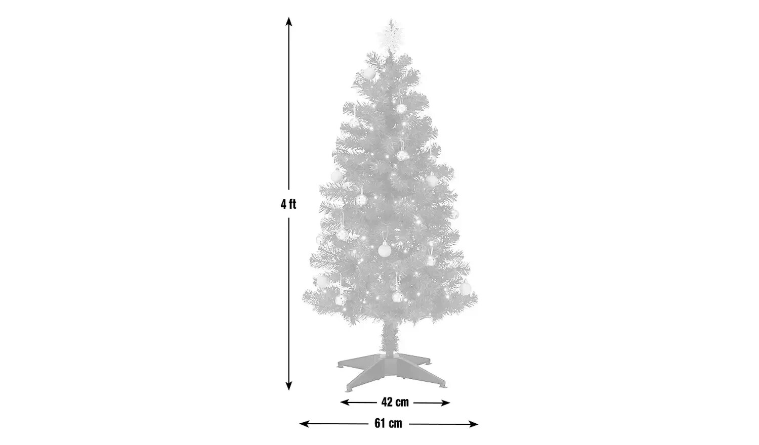 BRAND NEW IN BOX 4FT ARTIFICIAL PINE CHRISTMAS TREE eBay