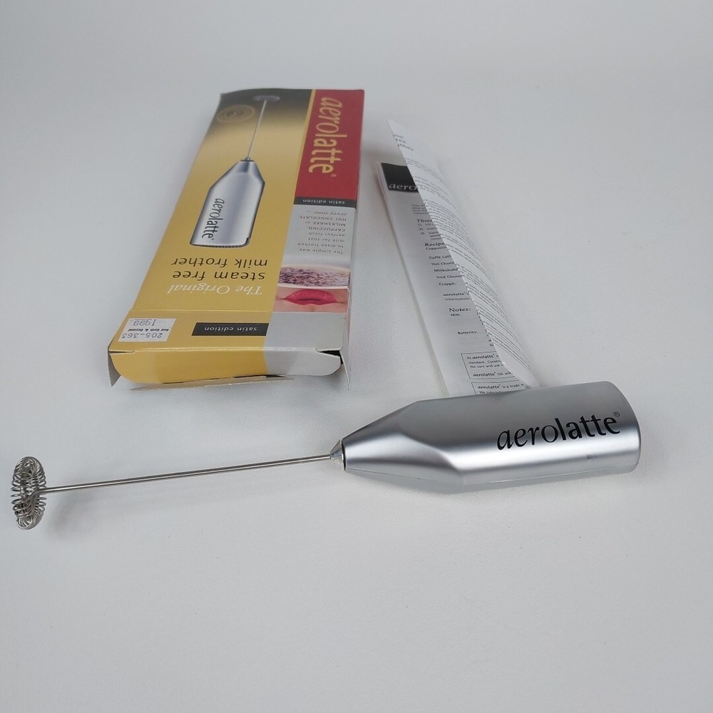 Aerolatte Milk Frother Satin Edition Steam-Free Stainless Aerolatte Milk Frother Satin Edition Steam-Free Stainless