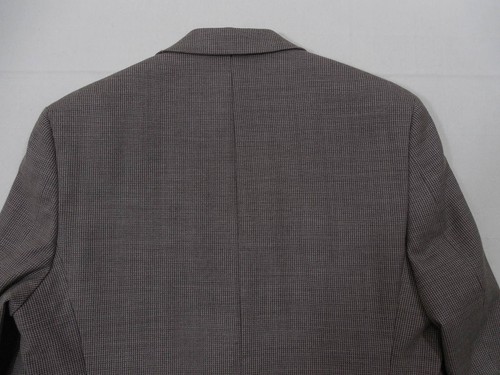 Marc Anthony $225 Mens 100% Wool Coat 40 R Blazer Jacket Slim Taupe Khaki Defect - Picture 6 of 12