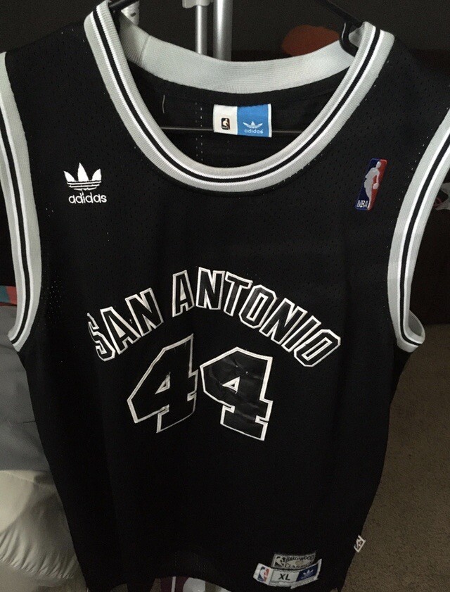 Autographed George Ice Man Gervin San Antonio Spurs Adidas Jersey